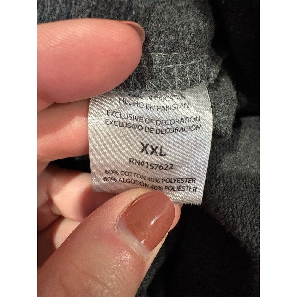 Eddie Bauer Men's 2XL Gray Sweat Lounge Shorts w/ Zippered Pockets - Picture 11 of 12